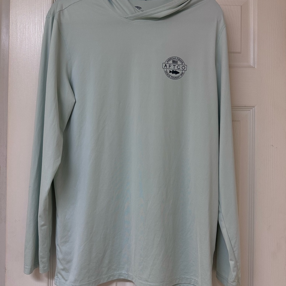 AFTCO Light Green Performance Hoodie
